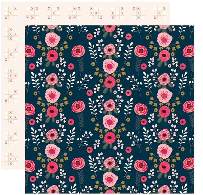 Лист бумаги Hugs & Kisses Love Is In The Air Double-Sided Cardstock 12"X12" (3)