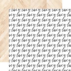 Лист бумаги Love- Love Is In The Air Double-Sided Cardstock 12"X12" (3)