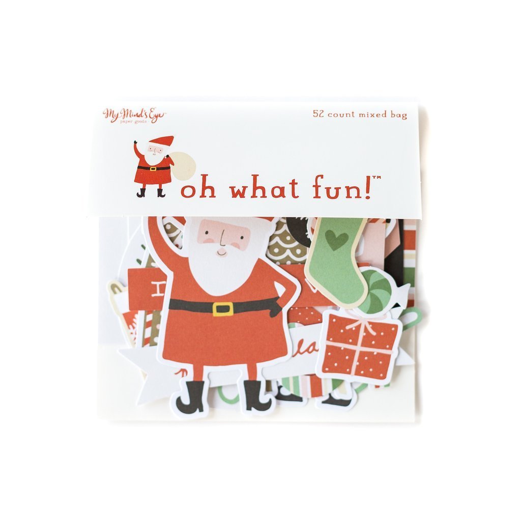 Набор высечек "Oh What Fun Mixed Bag Cardstock Die-Cuts " от MME