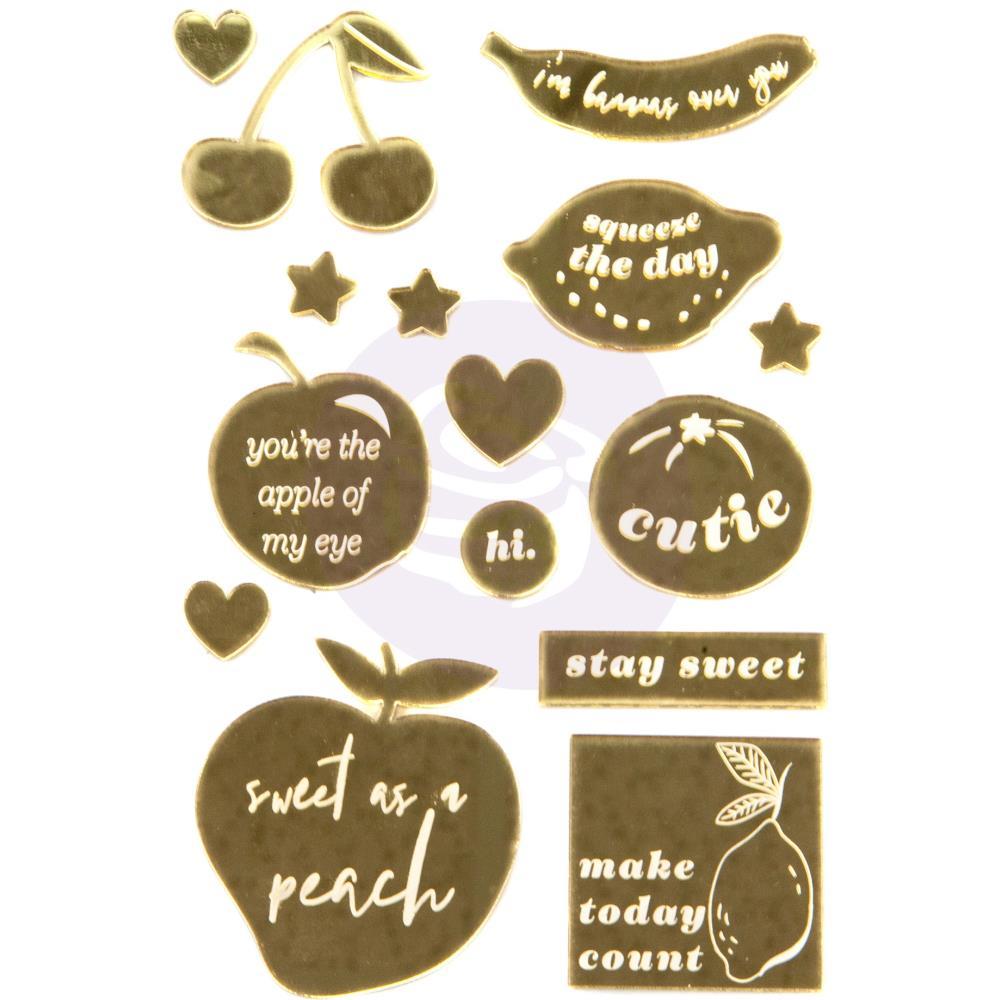 Зеркальные наклейки Prima Marketing Fruit Paradise Acrylic Shapes 15/Pkg