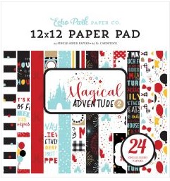 1/2 Набор односторонней бумаги Magical Adventure 2 Echo Park 12 "X12" 24 / Pkg (п.5)
