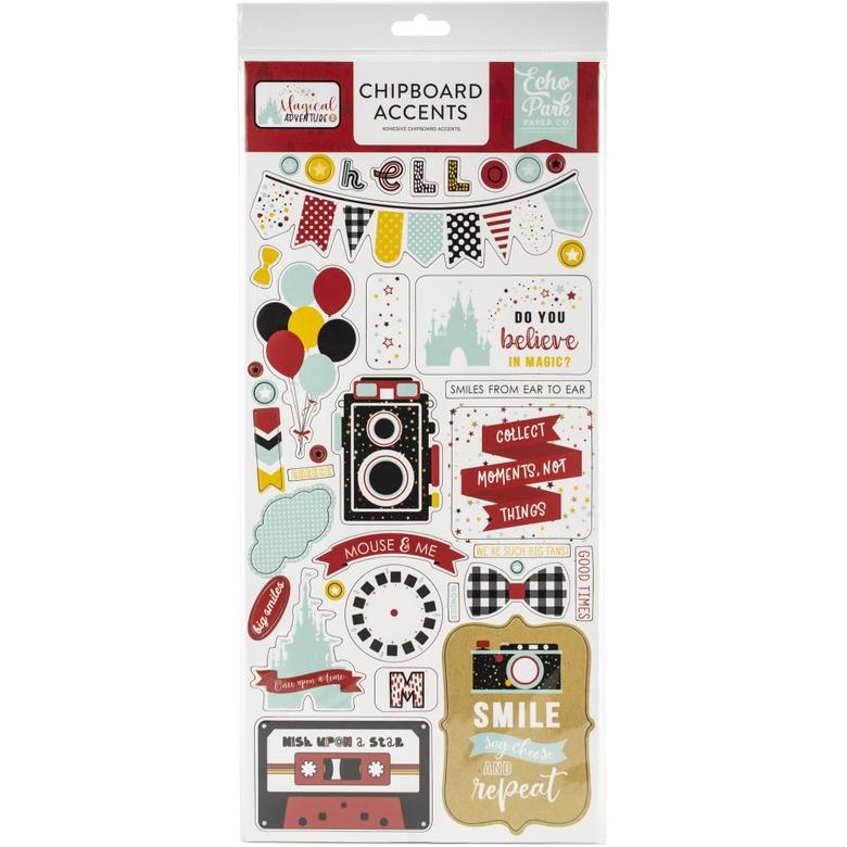 Чипборд набор Echo Park Magical Adventure 2 - 6"X13" (4)