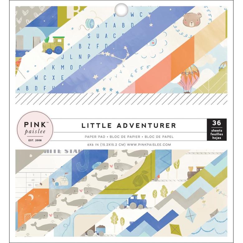 Бумага односторонняя Pink Paislee Little Adventurer 6 х 6  36 / Pkg