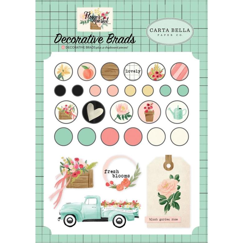 Брадсы декоративные  Carta Bella  Flower Market
