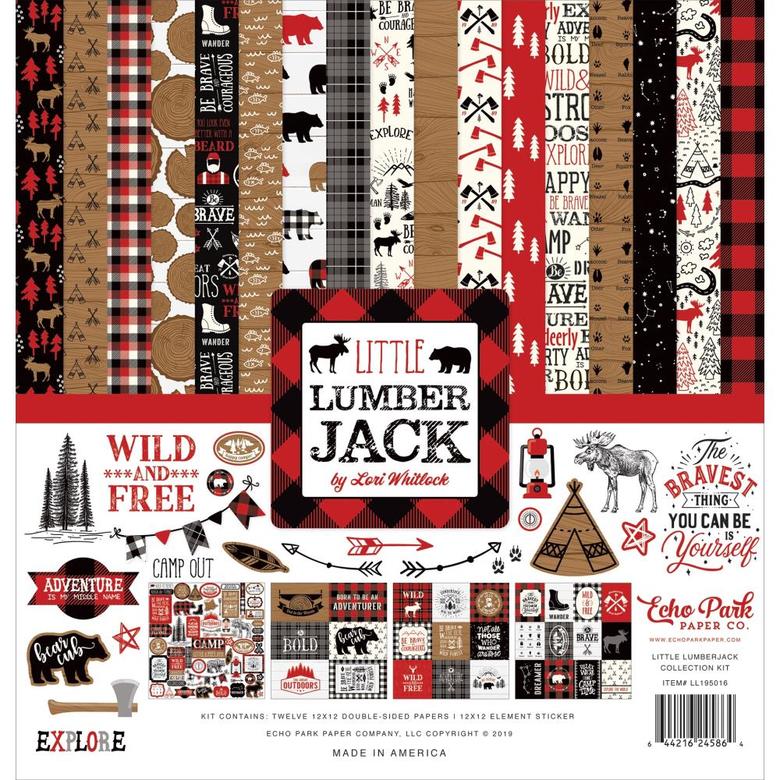 Набор бумаги Little Lumberjack Echo Park Collection (KIT) 12"X12"