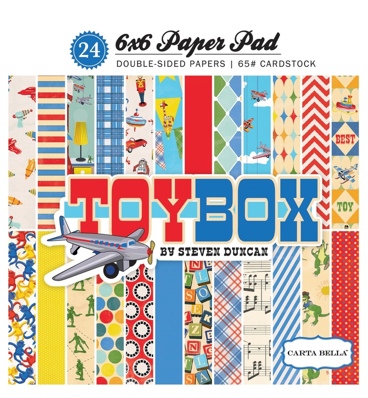 1/2 Набор бумаги Echo Park "Toy Box"  15*15 см