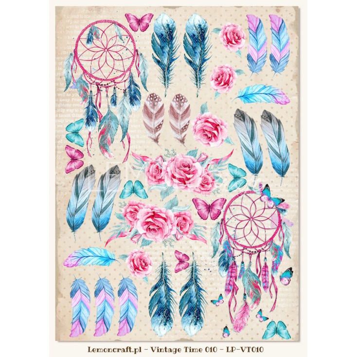 Лист для вырезания Vintage time 010