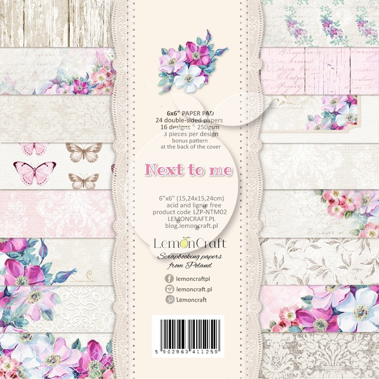 Набор бумаги  NEXT TO ME  15,24 х 15,24 (24 л)