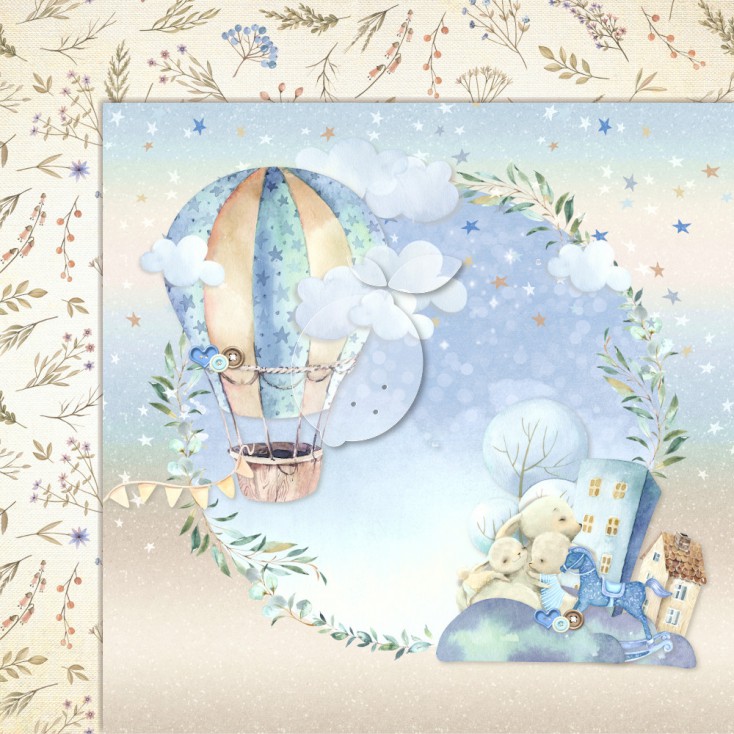 Лист бумаги Boy's Little World  03