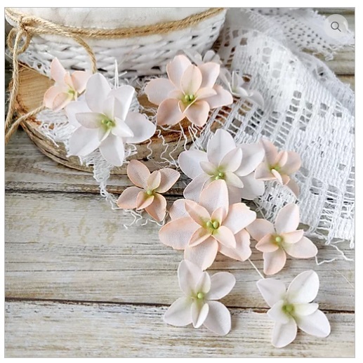 Гортензии Дуболистные, пудрово-персиковые