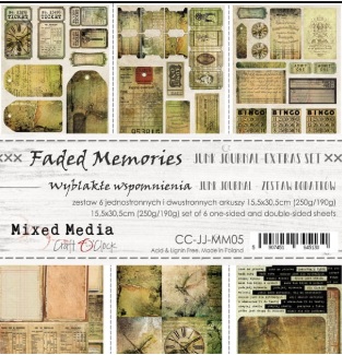 Набор FADED MEMORIES - JUNK JOURNAL SET - 15,5 см х 30,5 см