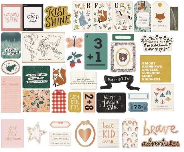 высечки Magical Forest Ephemera Die-Cuts 40/Pkg