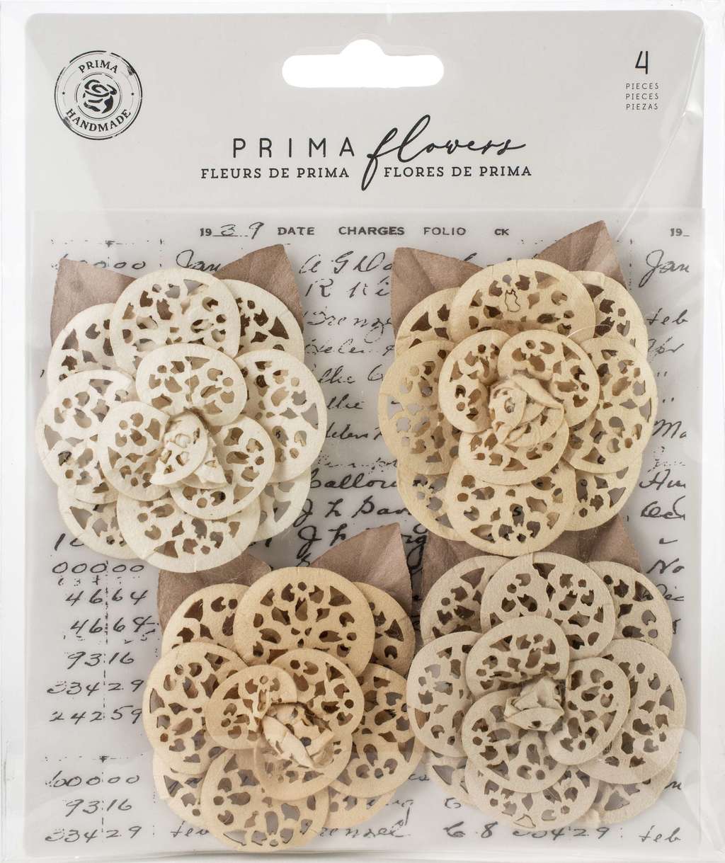 Набор цветов ручной работы Prima Marketing “Pretty Pale- organic Elegance