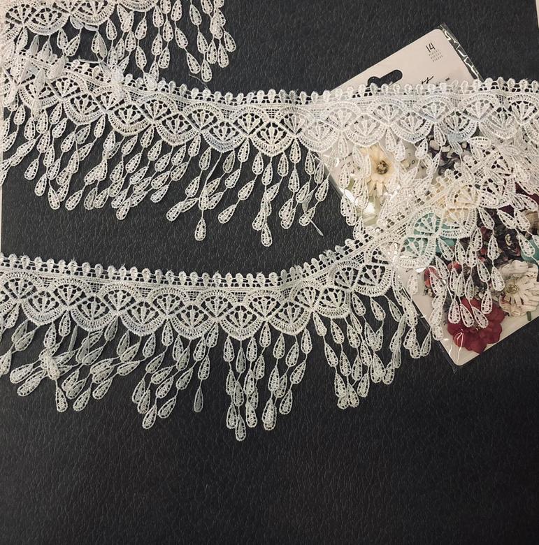 Кружево К-15 Ажурное Белое / 0,5 ярда