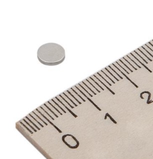 Неодимовый магнит ( диск )  6*1 мм