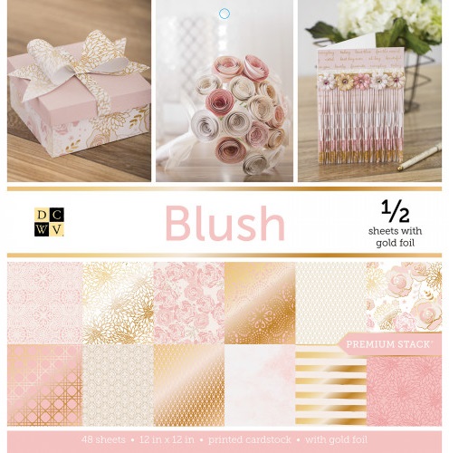 Набор бумаги  DCWV - Коллекция «BLUSH» - 30.5х30.5 см