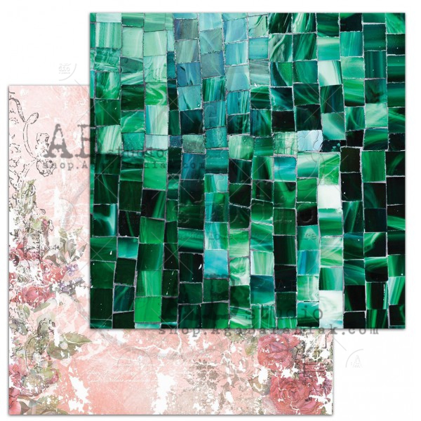 Бумага для скрапбукинга "Carry Me Slowly"- sheet 5 "Lost & Found" -12'x12'