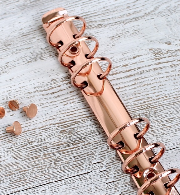 Кольцевой механизм "Розовое золото" А5. 2 см - диаметр кольца