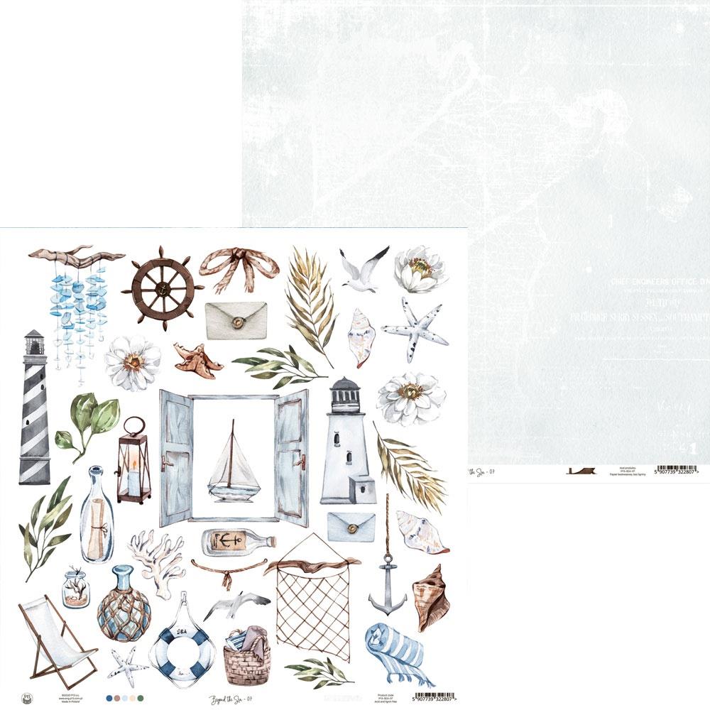 Лист для вырезания  Р13 - Beyond The Sea 12 "X12"