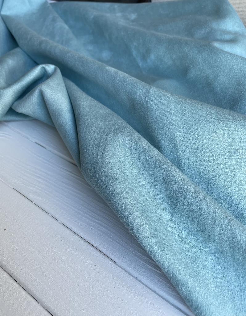 Замша двусторонняя Цвет пыльно-мятный 35*50