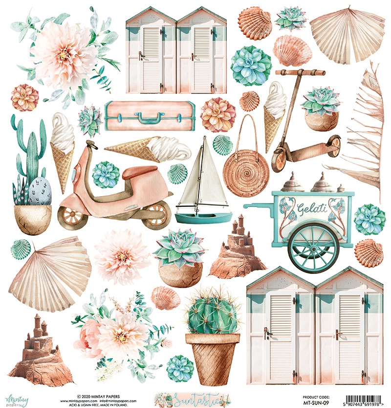 Лист для вырезания Mintay paper Suntastics 09 (9)