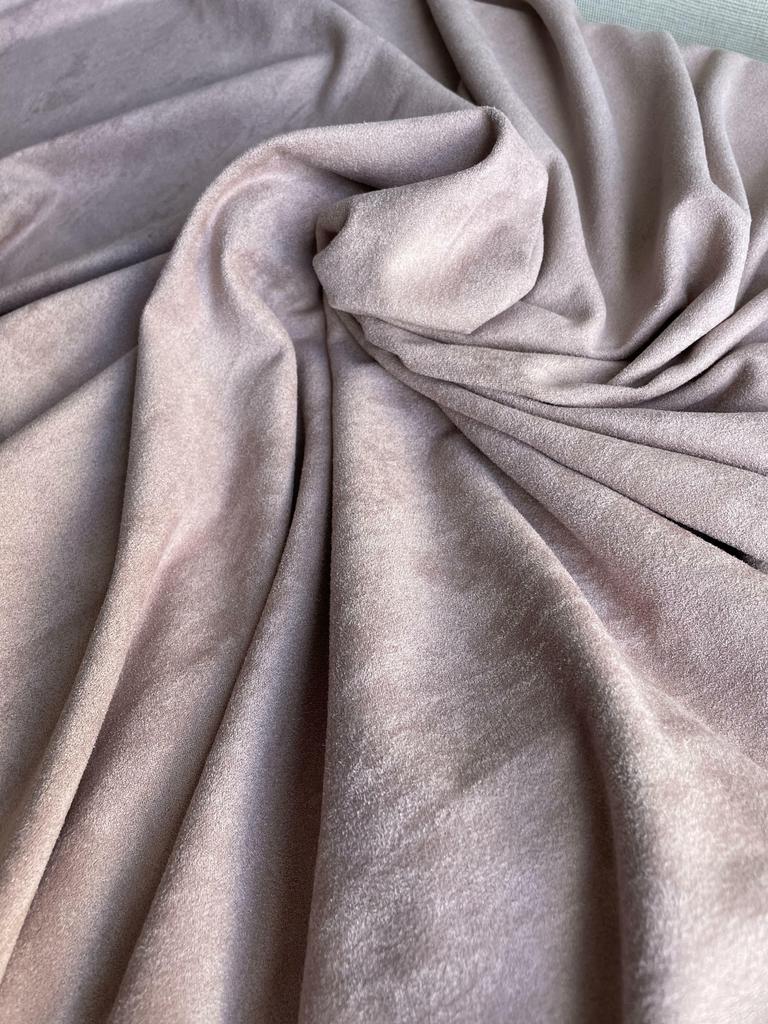 Замша двухсторонняя грязно-розовый 35*50