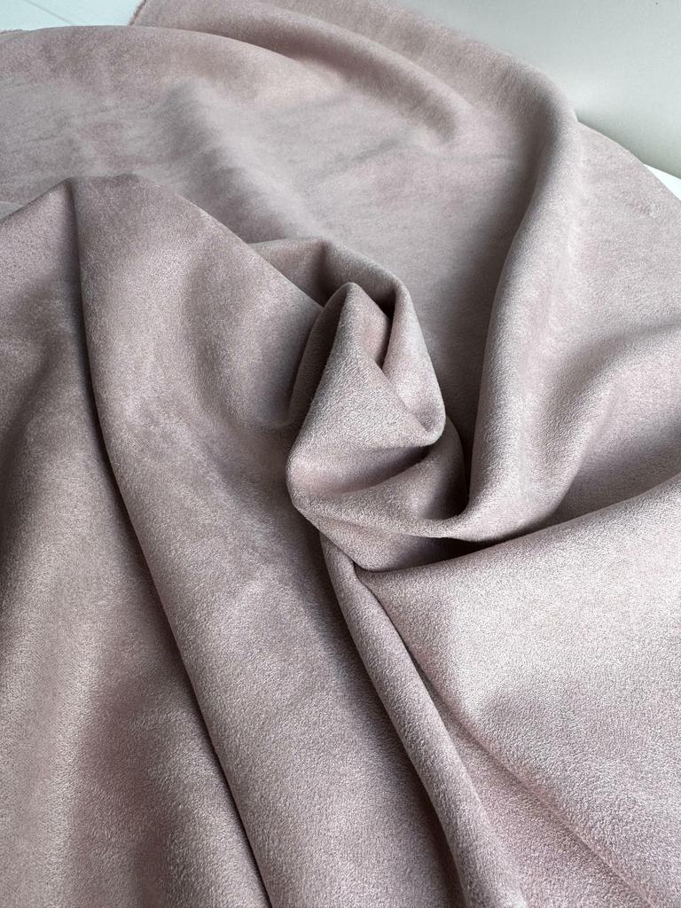 Замша двусторонняя нежно-лиловая