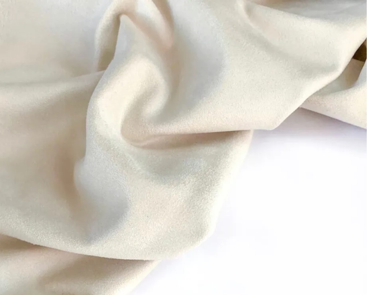 Замша двусторонняя - сливочный - 35*50