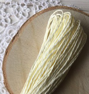 Шнур бумажный желтый, (1 м)