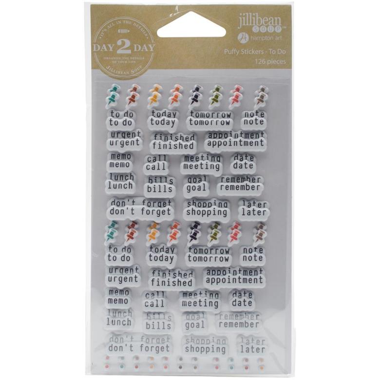 Объёмные наклейки Jillibean Soup - Planner Puffy Stickers
