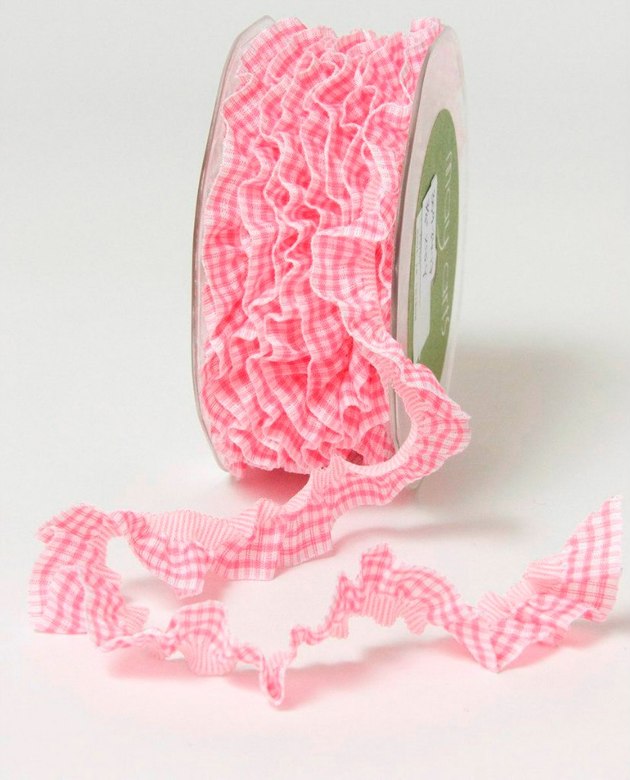 Лента на резинке розовая May Arts, (1 ярд)