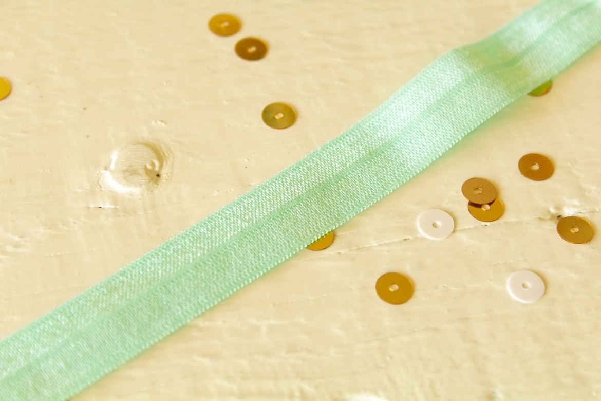 Резинка бирюзовая, (1 ярд)