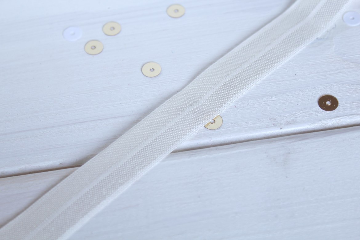 Резинка белая, (1 ярд)