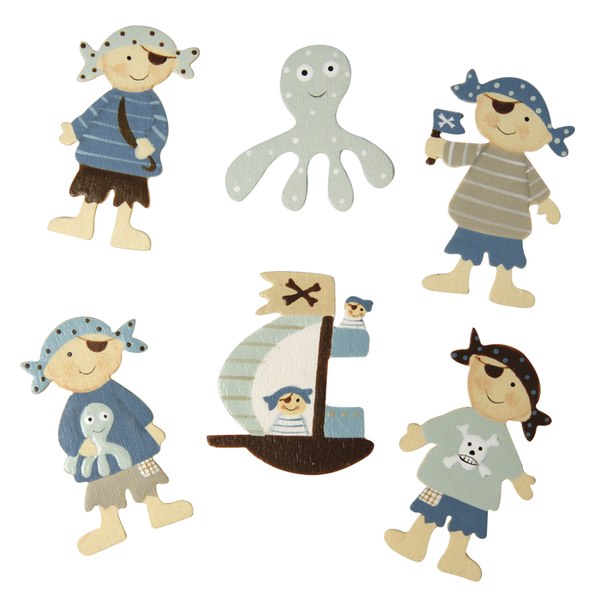 Деревянные украшения Rayher - пираты