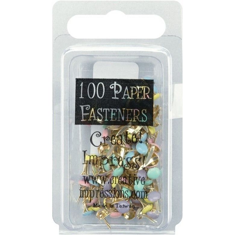 Набор мини брадс Creative Impressions -  Mini Painted Metal Paper Fasteners pastel