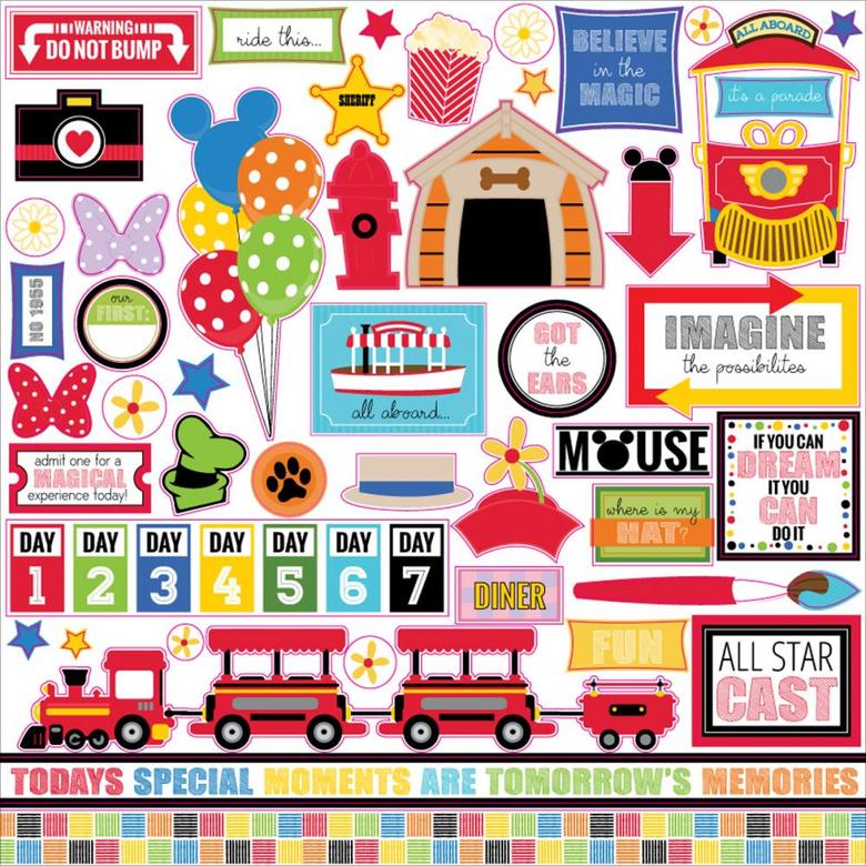 Набор наклеек Queen and Company - Magic Collection - 12 x 12 Cardstock Stickers (2)