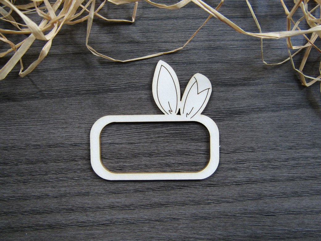 Чипборд Рамка с ушками №61