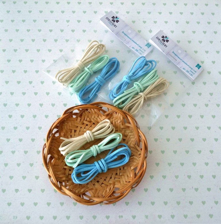 Набор декоративных замшевых шнуров ECO-LUXURY - Кролик Питер и друзья