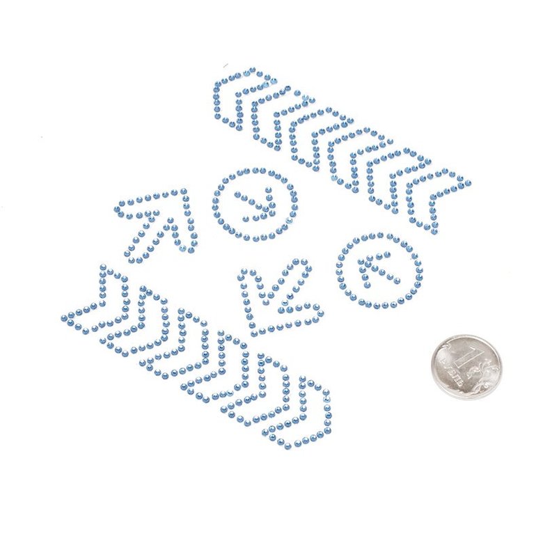 Завитки Вокруг Света 1 аппликация на клеевой основе из полужемчужинок 6 шт ScrapBerrys ♥