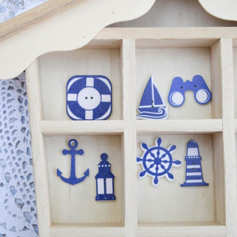 Пуговицы "морской набор" /дерево ♥