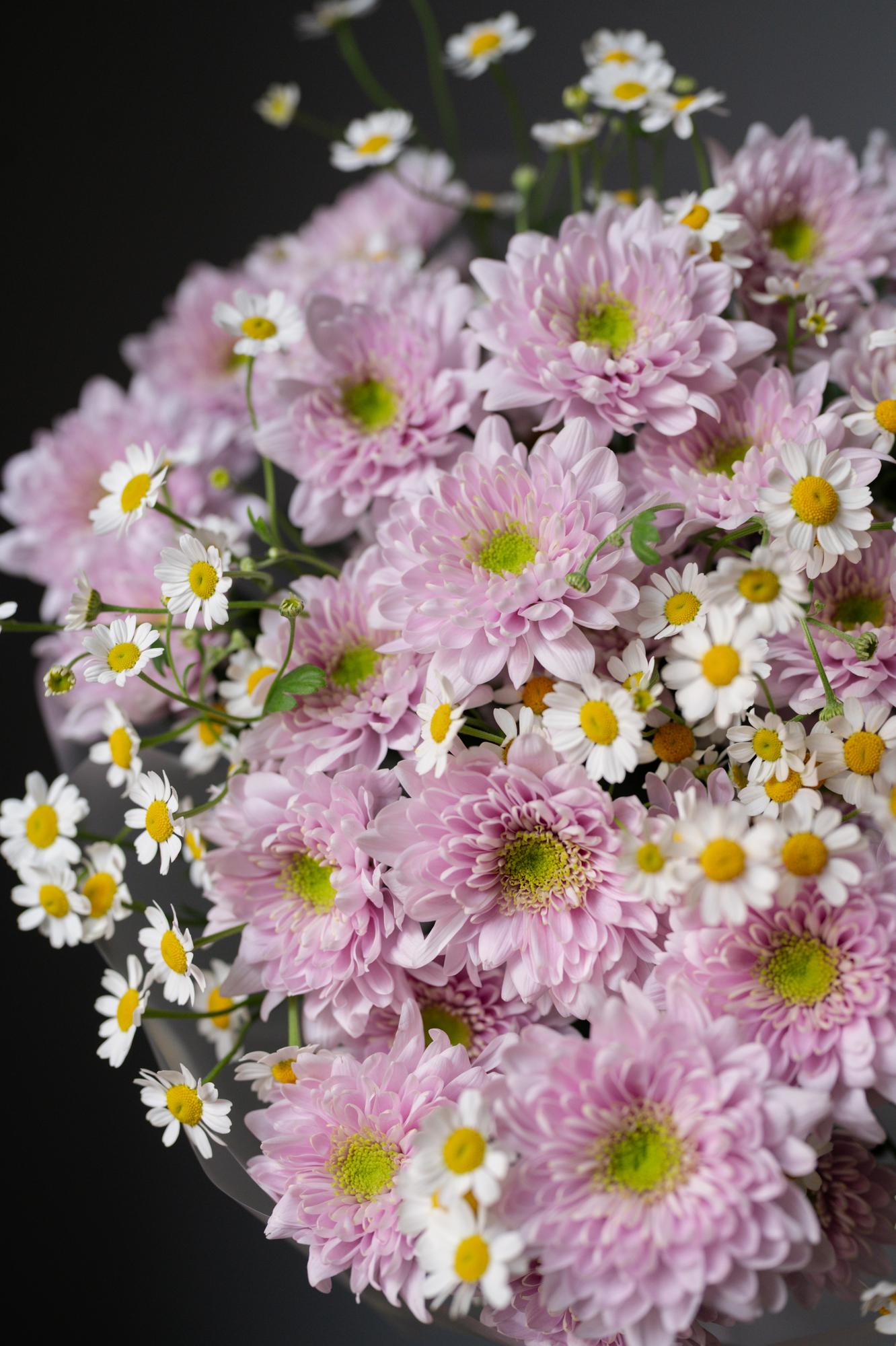 Букет "Розовое лето"