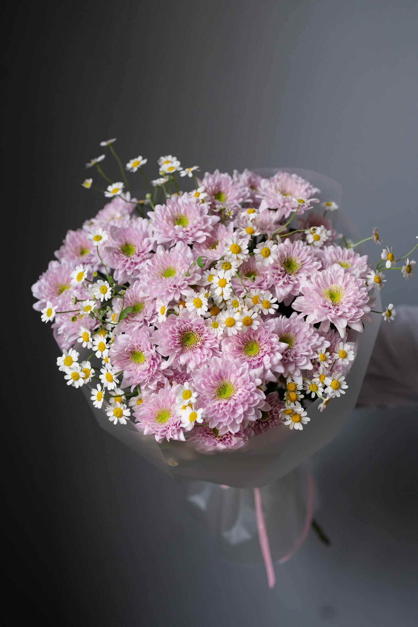 Букет "Розовое лето"