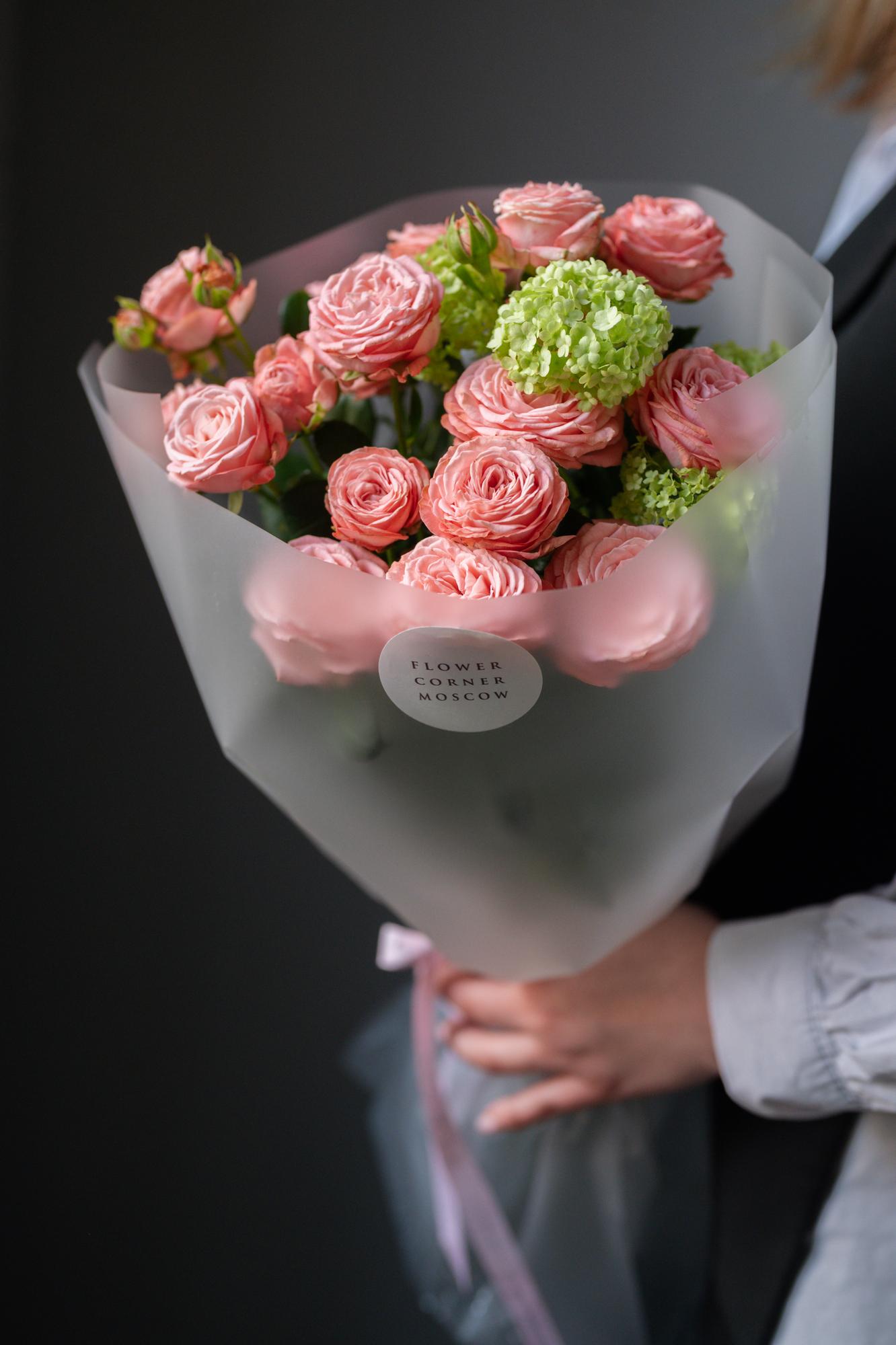 Букет "Персик-лайм"