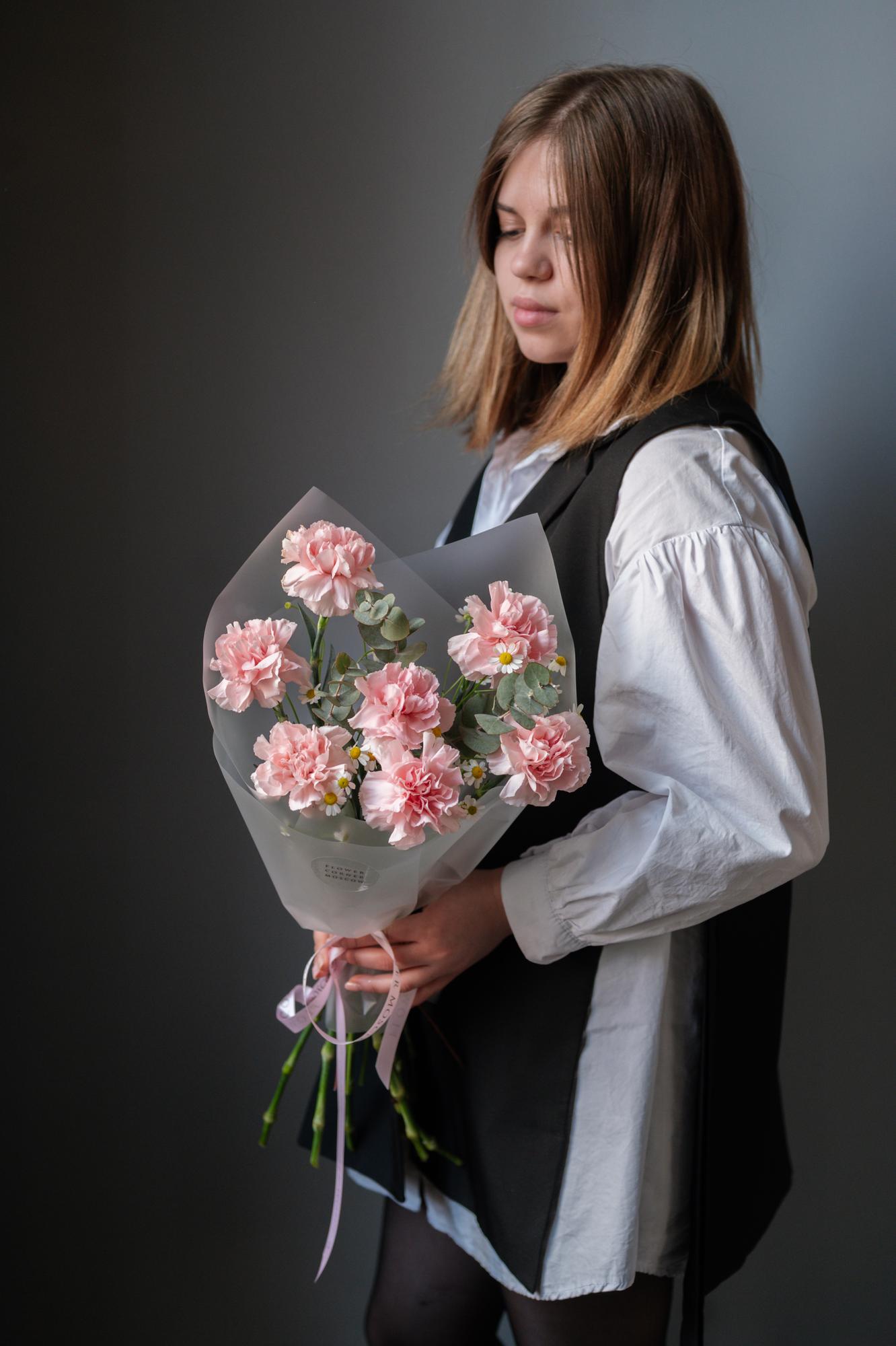 Букет с диантусами