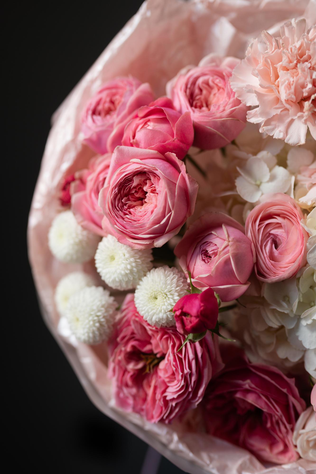 Букет "Клубничный пломбир"