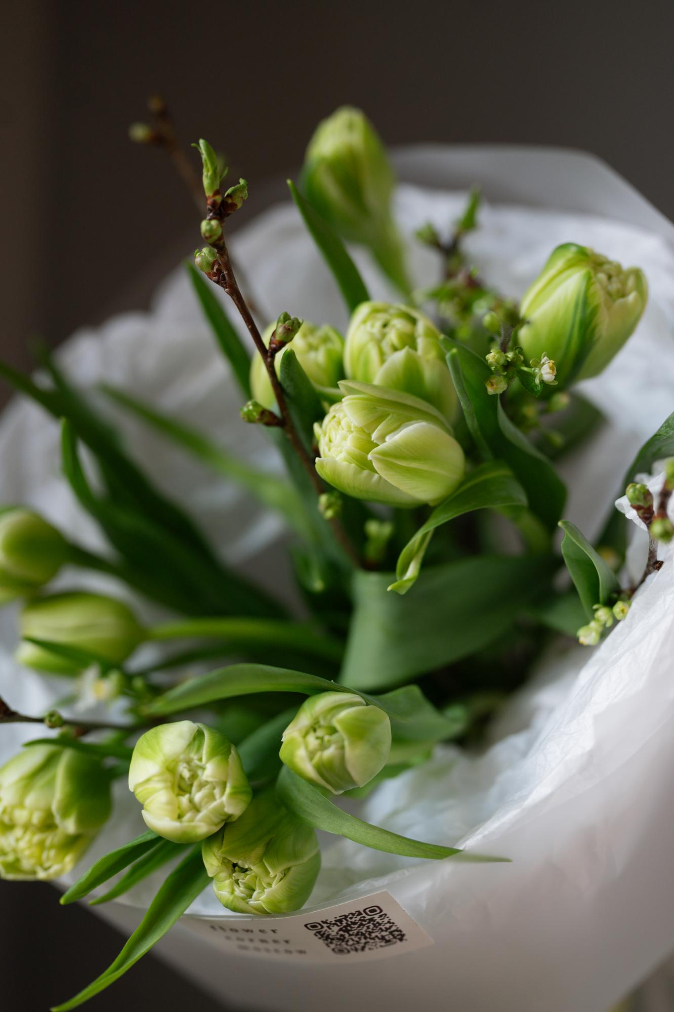 Букет "Зеленая весна"