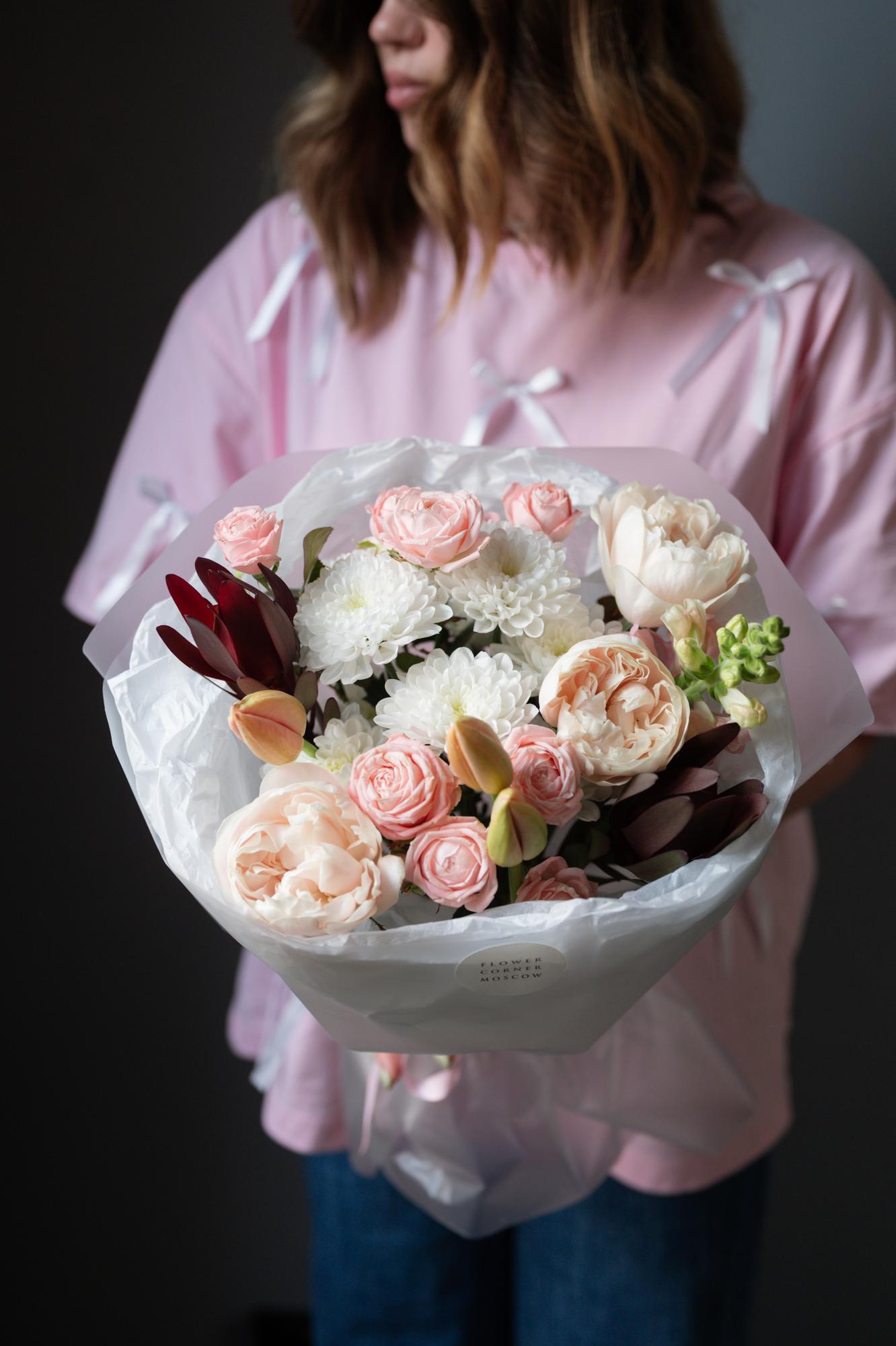 Букет "Розовый дым"