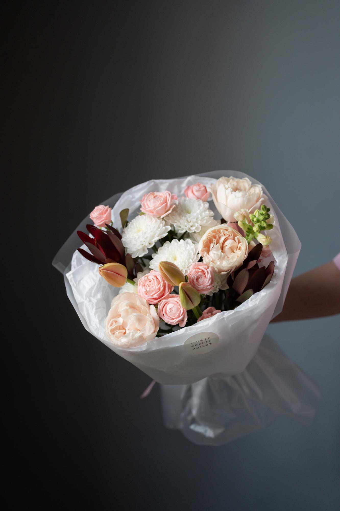 Букет "Розовый дым"