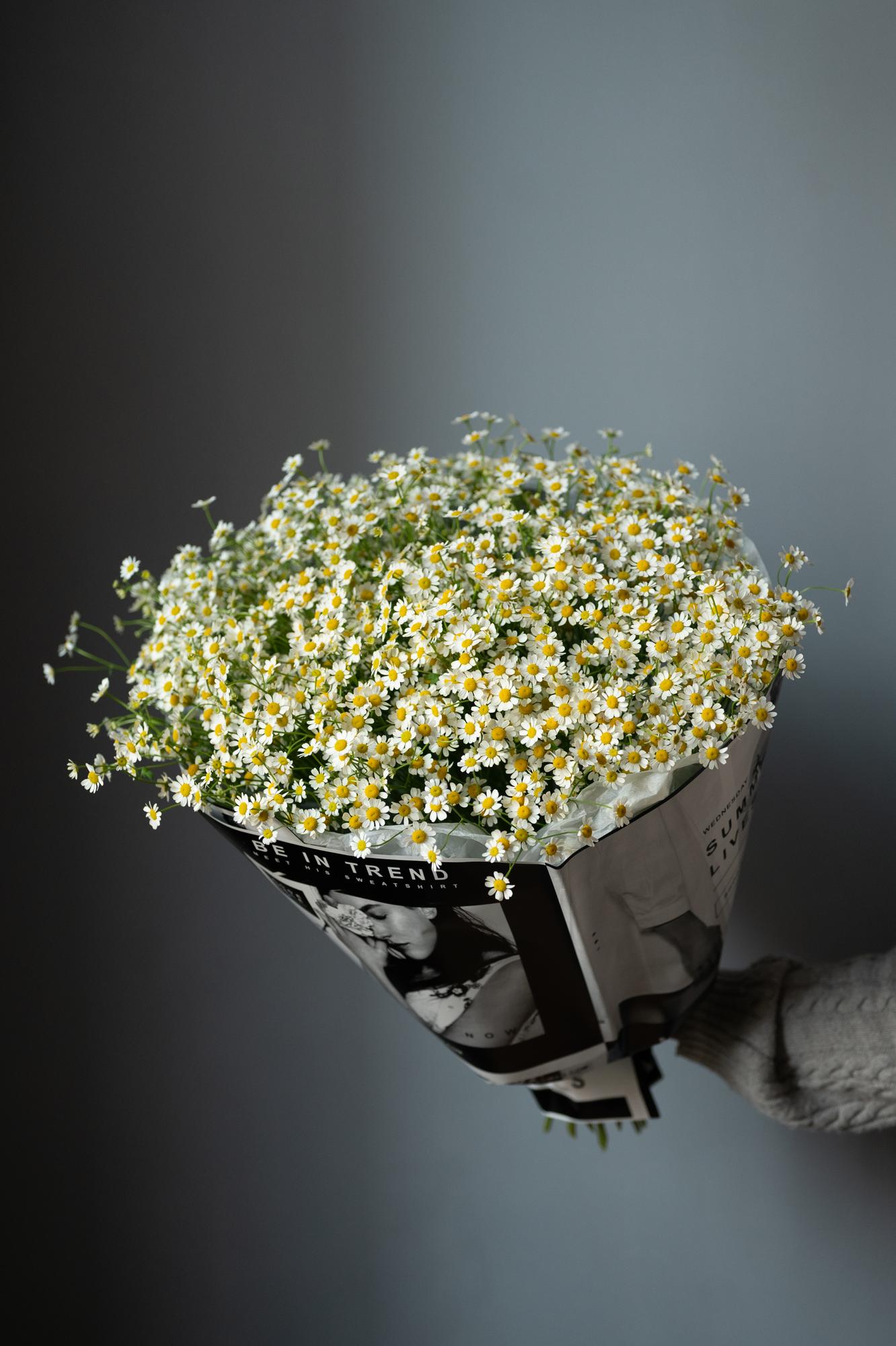 Букет с ромашками