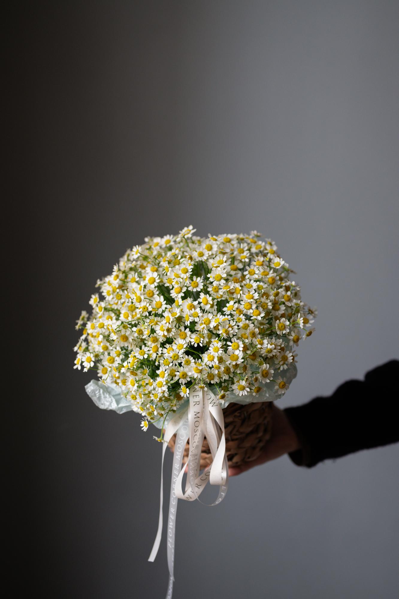 Корзина с ромашками